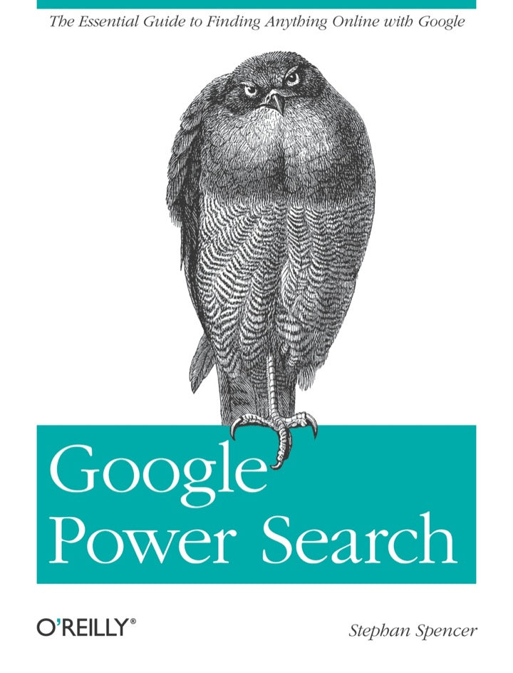 Google Power Search 1st Edition  PDF BOOK